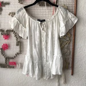 For Love & Lemons Off-The-Shoulder Blouse